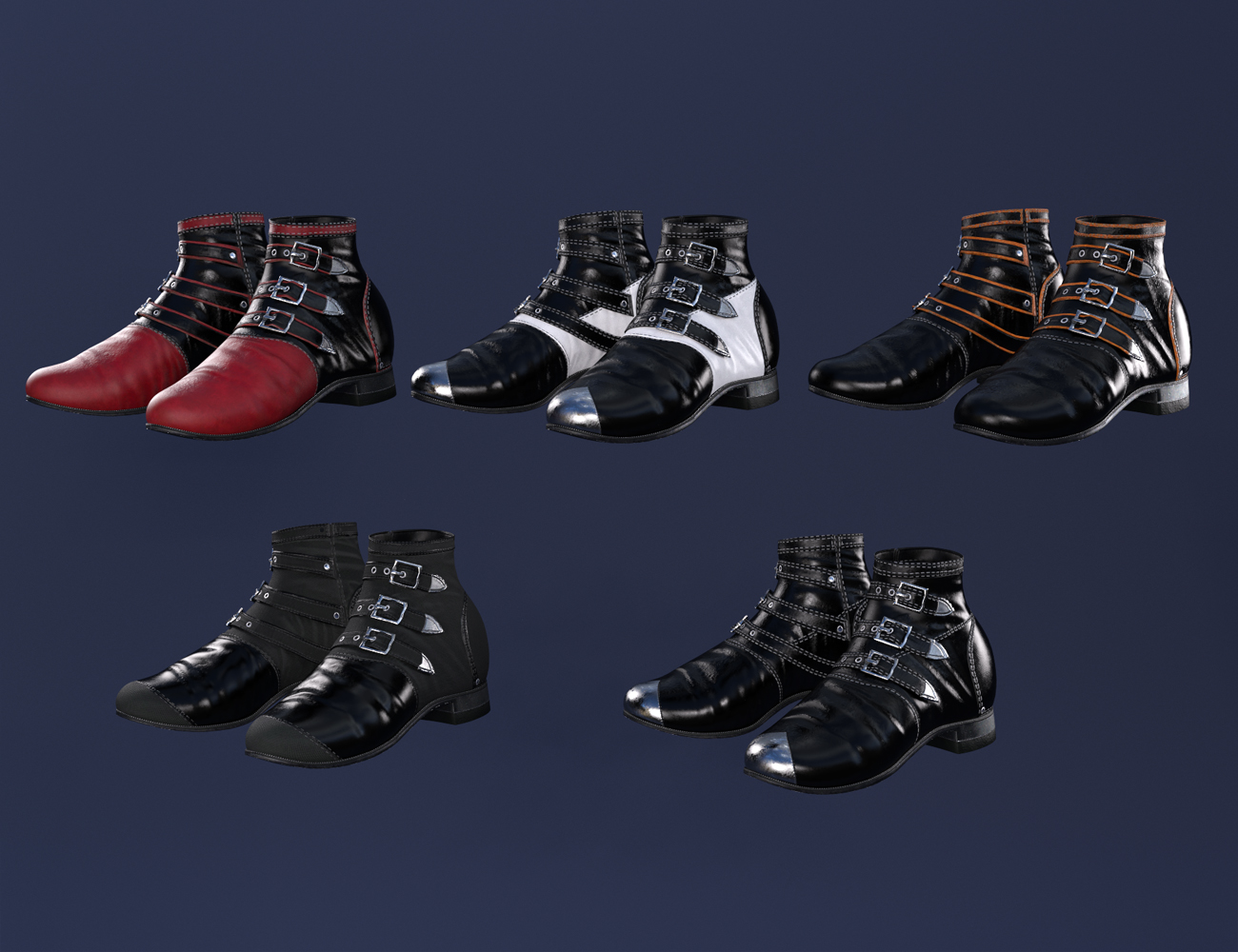 Shadow Realm Boots for Genesis 8 and 8.1 Males by: Barbara BrundonUmblefugly, 3D Models by Daz 3D