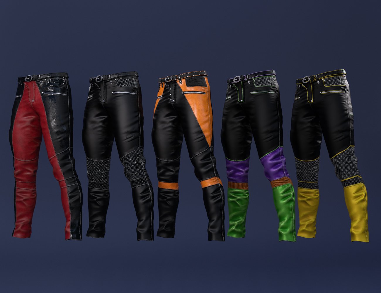 Shadow Realm Pants for Genesis 8 and 8.1 Males by: Barbara BrundonUmblefugly, 3D Models by Daz 3D