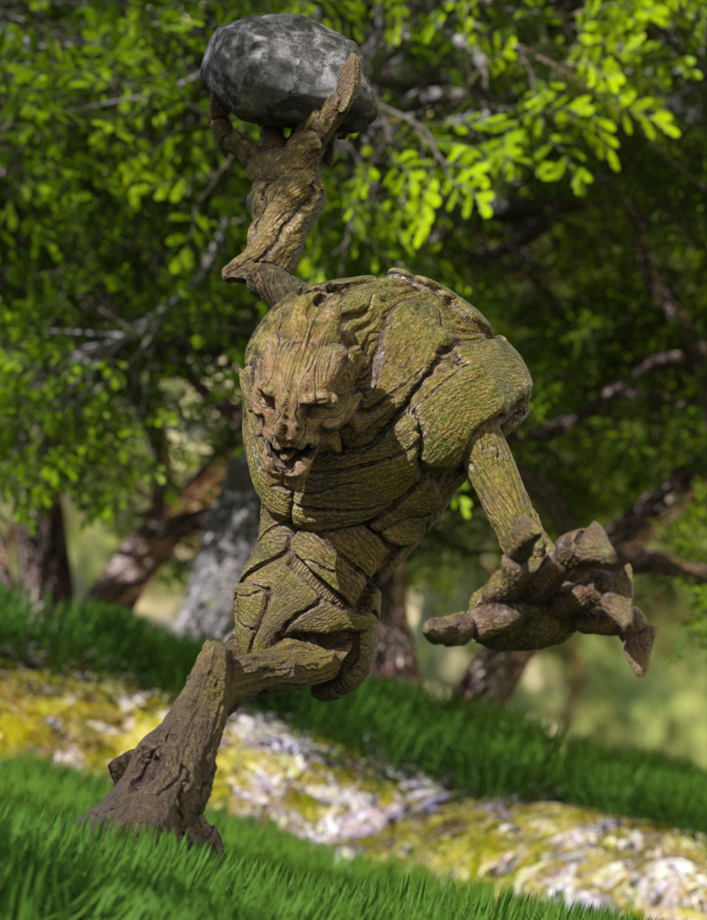 Tree Giant HD for Genesis 8.1 Males Poses by: Ensary, 3D Models by Daz 3D