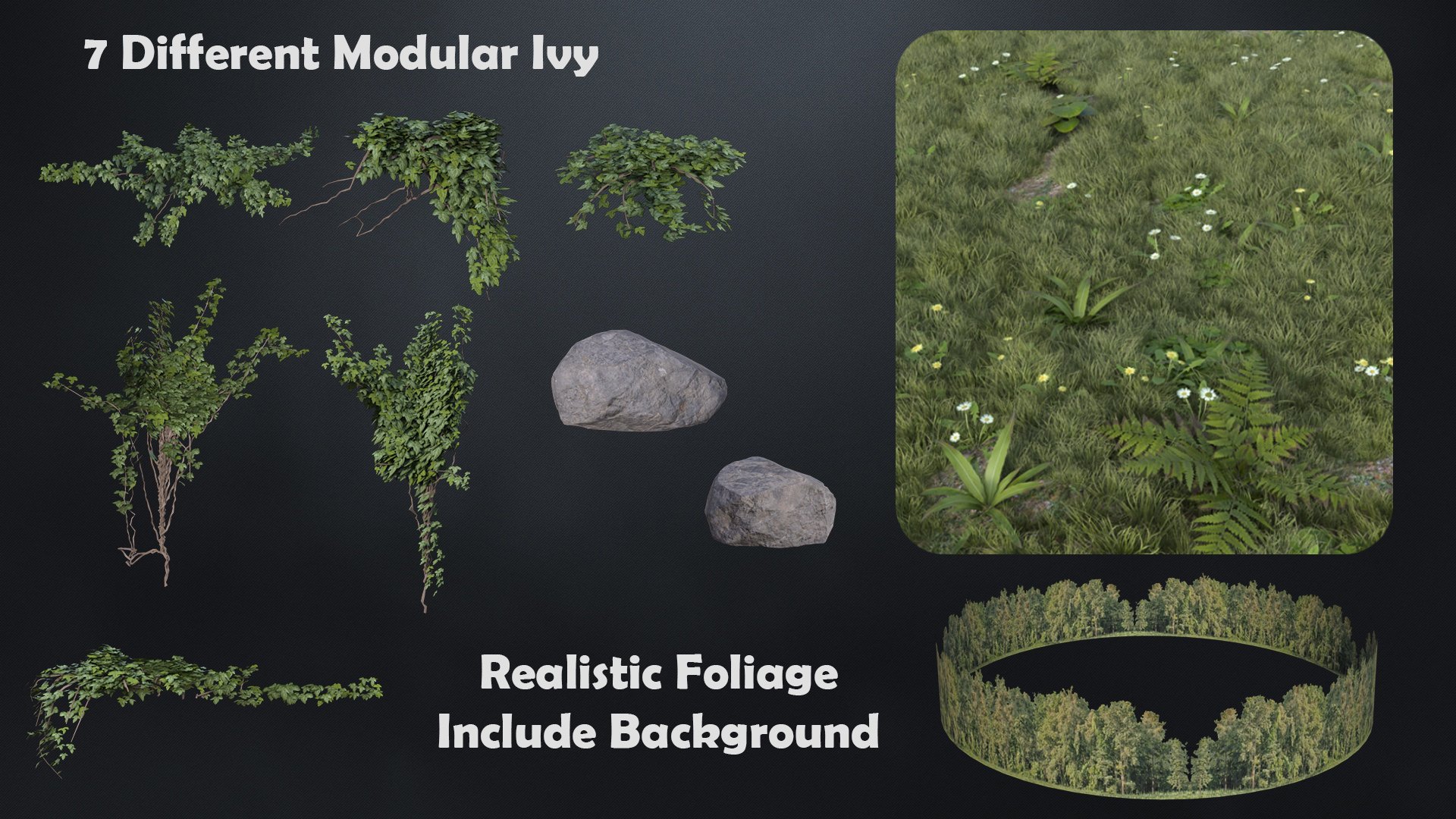 Medieval Ruin - Modular by: 3dLab, 3D Models by Daz 3D