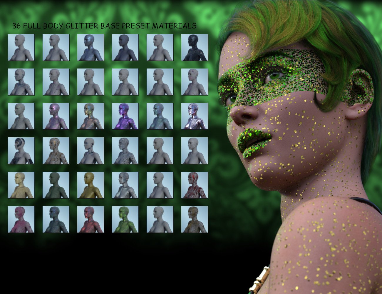 Full Body Glitter Geoshells for Genesis 8.1 Females Full Body Glitter Geoshells for Genesis 8.1 Females by: ForbiddenWhispers, 3D Models by Daz 3D