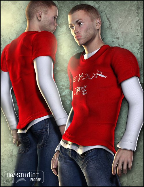 AFC for Men Textures by: Sarsa, 3D Models by Daz 3D
