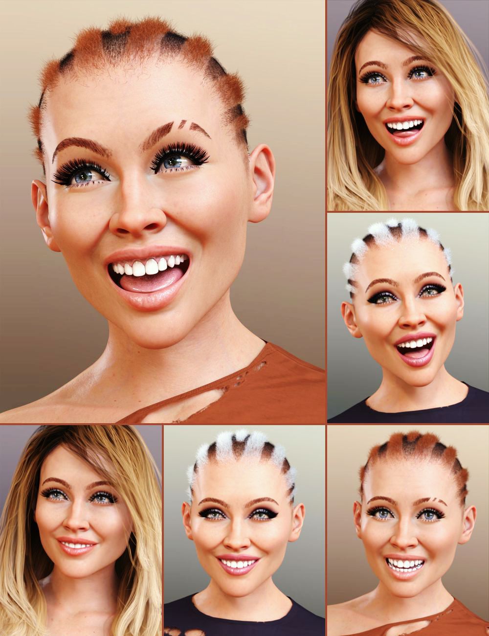 Marta Expressions for Genesis 8.1 Female by: AlFan, 3D Models by Daz 3D
