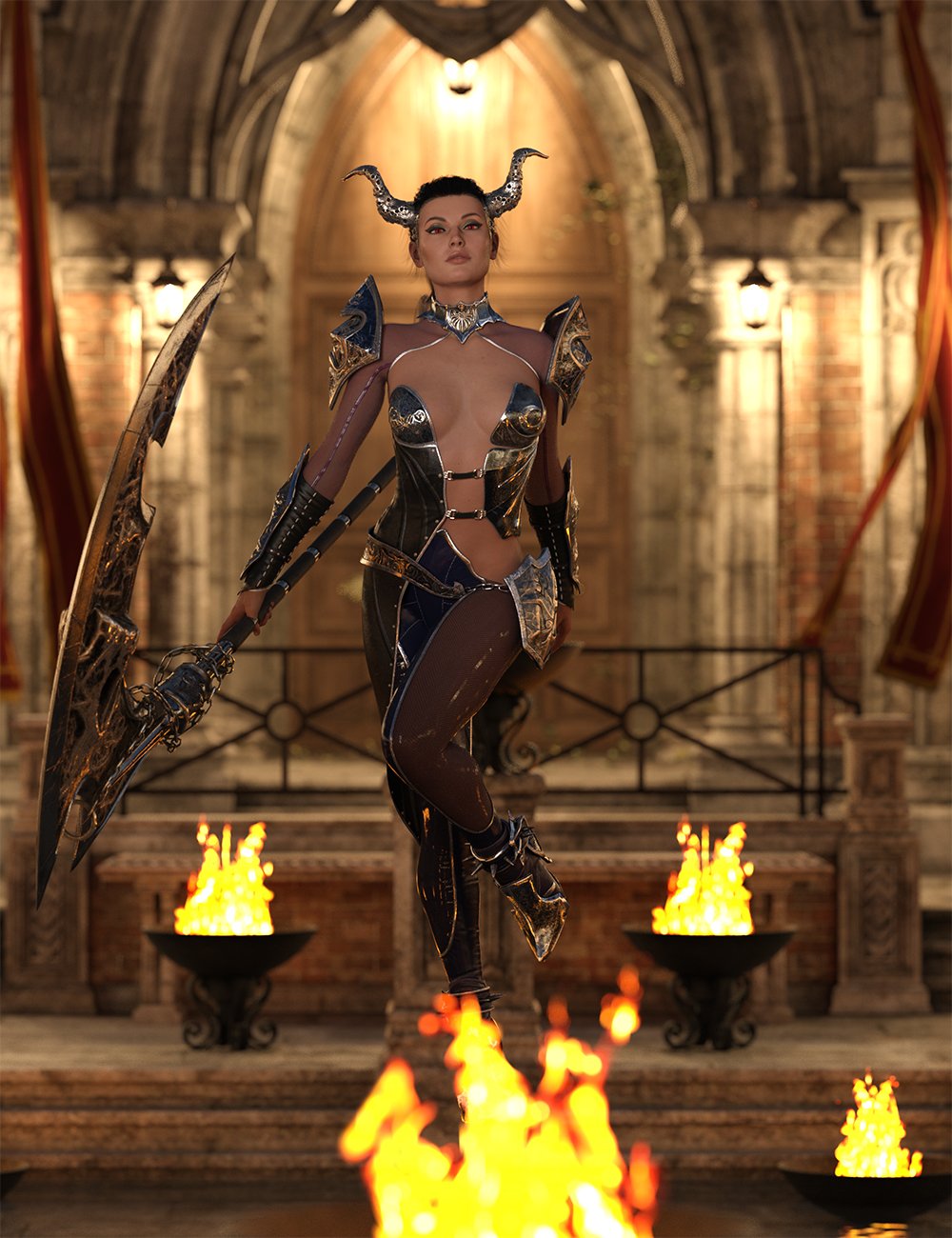 Scythe Bearer Poses for Genesis 8.1 Female by: Ensary, 3D Models by Daz 3D