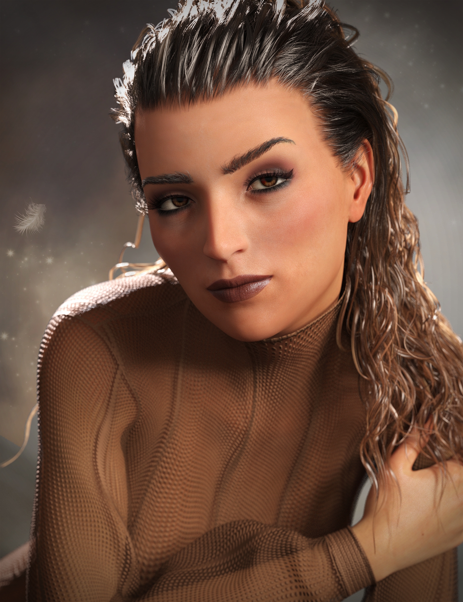 Justina HD and Expression for Genesis 8 and 8.1 Female by: Lyoness, 3D Models by Daz 3D