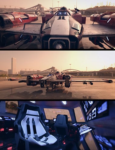 Starship 3077 Starship 3077 by: Dreamlight, 3D Models by Daz 3D