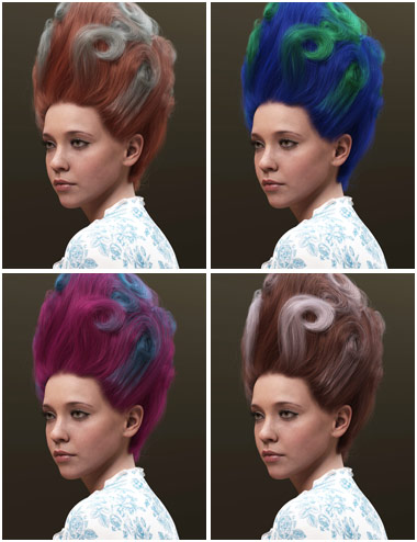 Historique Updo Texture Expansion by: outoftouch, 3D Models by Daz 3D