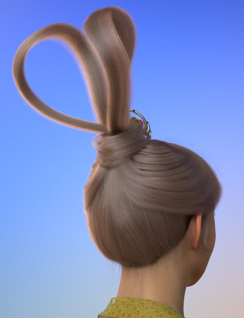 MK Flying Hair for Genesis 8 and 8.1 Females by: wsmonkeyking, 3D Models by Daz 3D