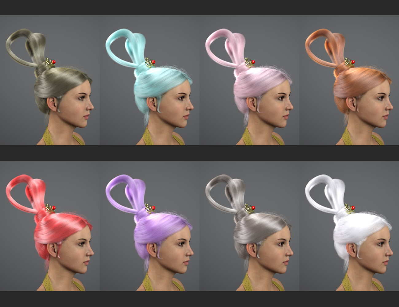 MK Flying Hair for Genesis 8 and 8.1 Females by: wsmonkeyking, 3D Models by Daz 3D