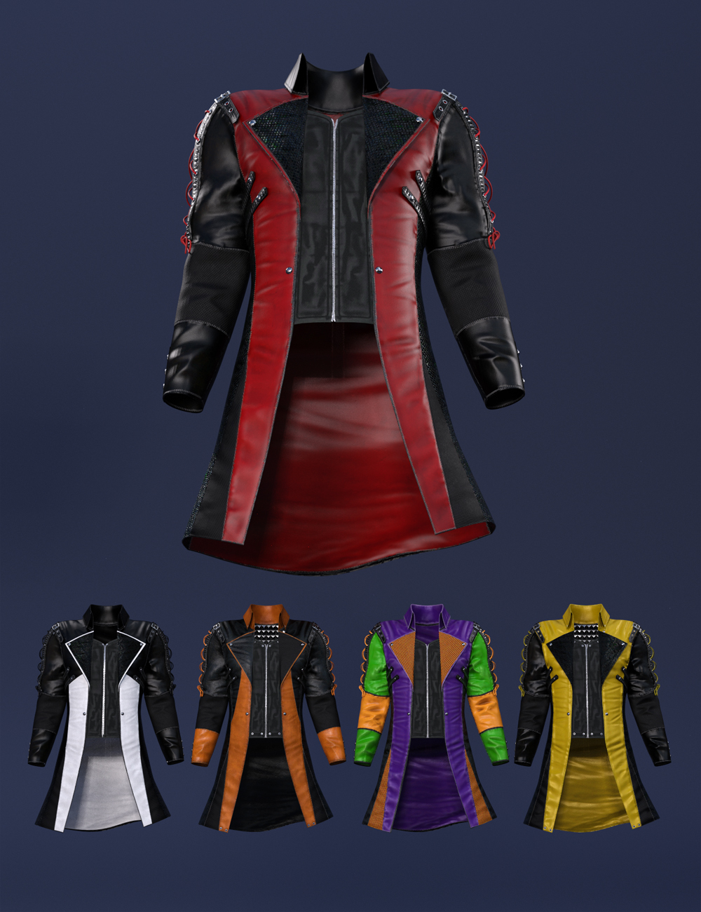 Shadow Realm Jacket for Genesis 8 and 8.1 Males by: Barbara BrundonUmblefugly, 3D Models by Daz 3D