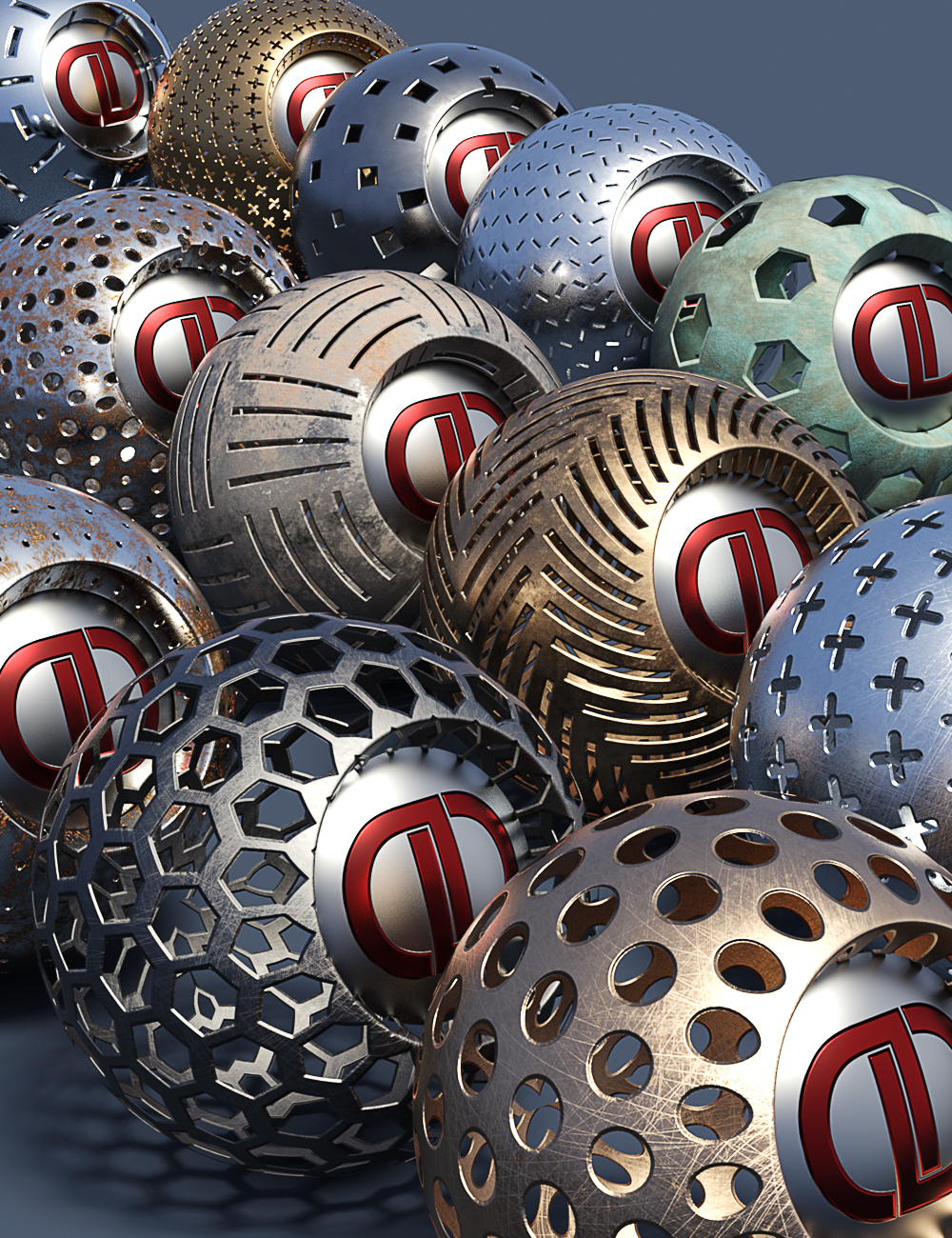 DD PBR Metal Grille Shaders for Iray Vol 1 by: Digital Delirium, 3D Models by Daz 3D