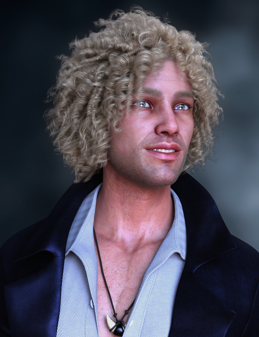 dForce Lenny Hair for Genesis 8 and 8.1 Males and Females by: Propschick, 3D Models by Daz 3D