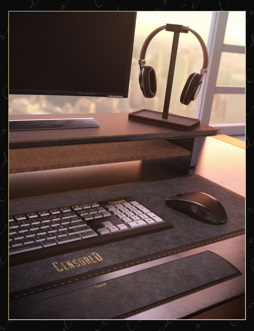 Luxury Office Desk Supplies Luxury Office Desk Supplies by: Censored, 3D Models by Daz 3D