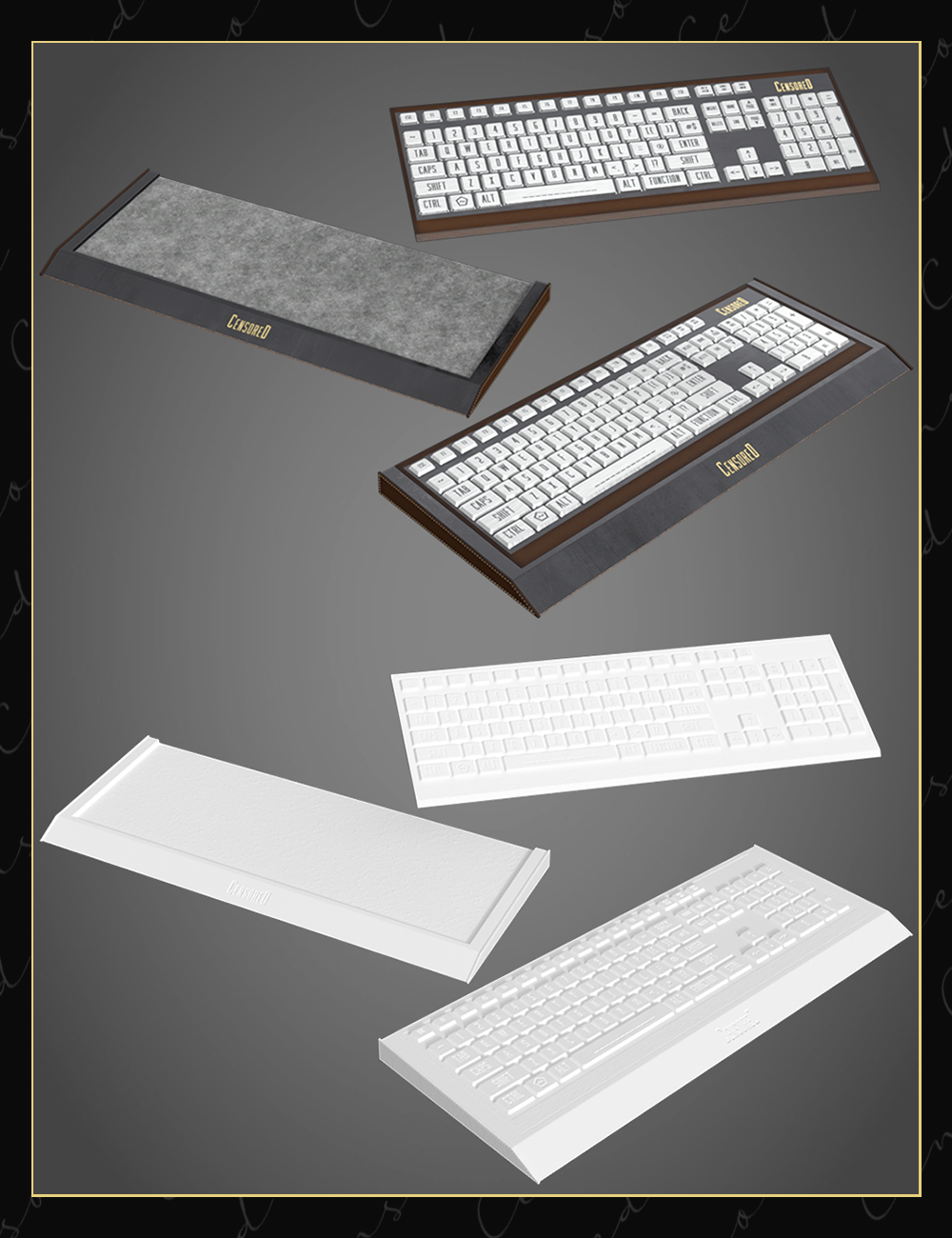 Luxury Office Desk Supplies Luxury Office Desk Supplies by: Censored, 3D Models by Daz 3D