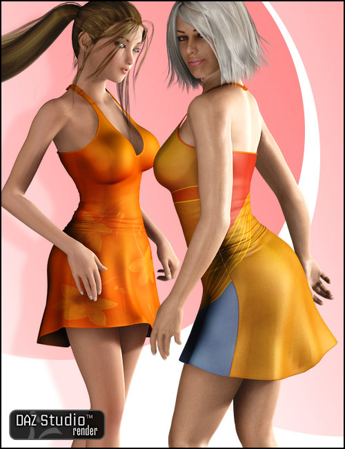 Sporty Dress Unimesh Fits by: Barbara Brundon4blueyes, 3D Models by Daz 3D
