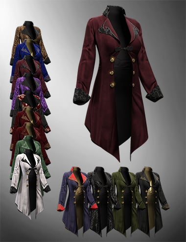 Victorian Vampire dForce Jacket for Genesis 8 and 8.1 Females