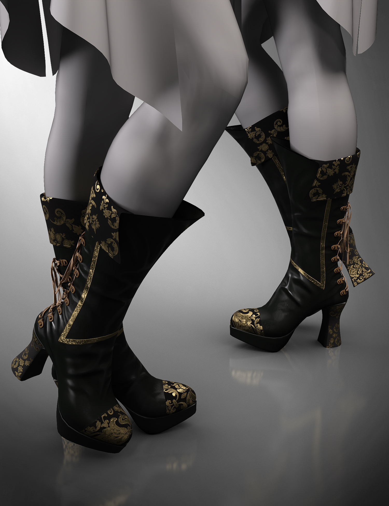 Victorian Vampire Boots for Genesis 8 and 8.1 Females Victorian Vampire Boots for Genesis 8 and 8.1 Females by: fefecoolyellow, 3D Models by Daz 3D