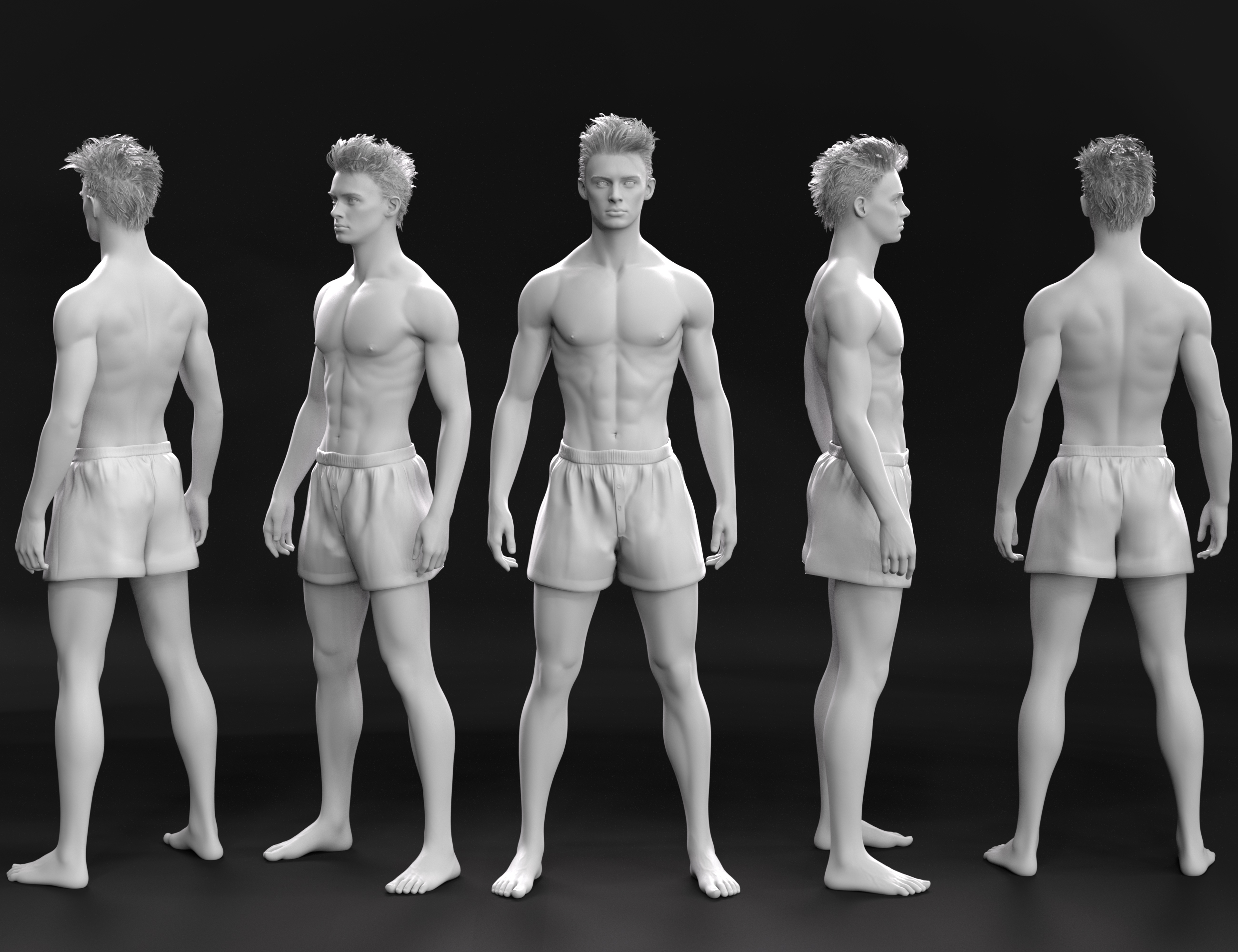 CC Puck for Genesis 8.1 Male by: ChangelingChickVincentXyooj, 3D Models by Daz 3D