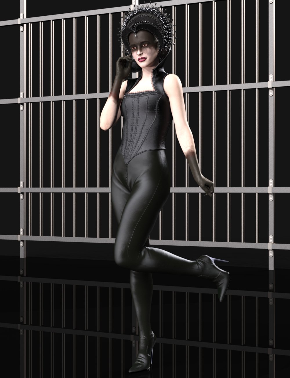 Dark Wave Fantasy Corset and Boot Pants for Genesis 8 and 8.1 Female