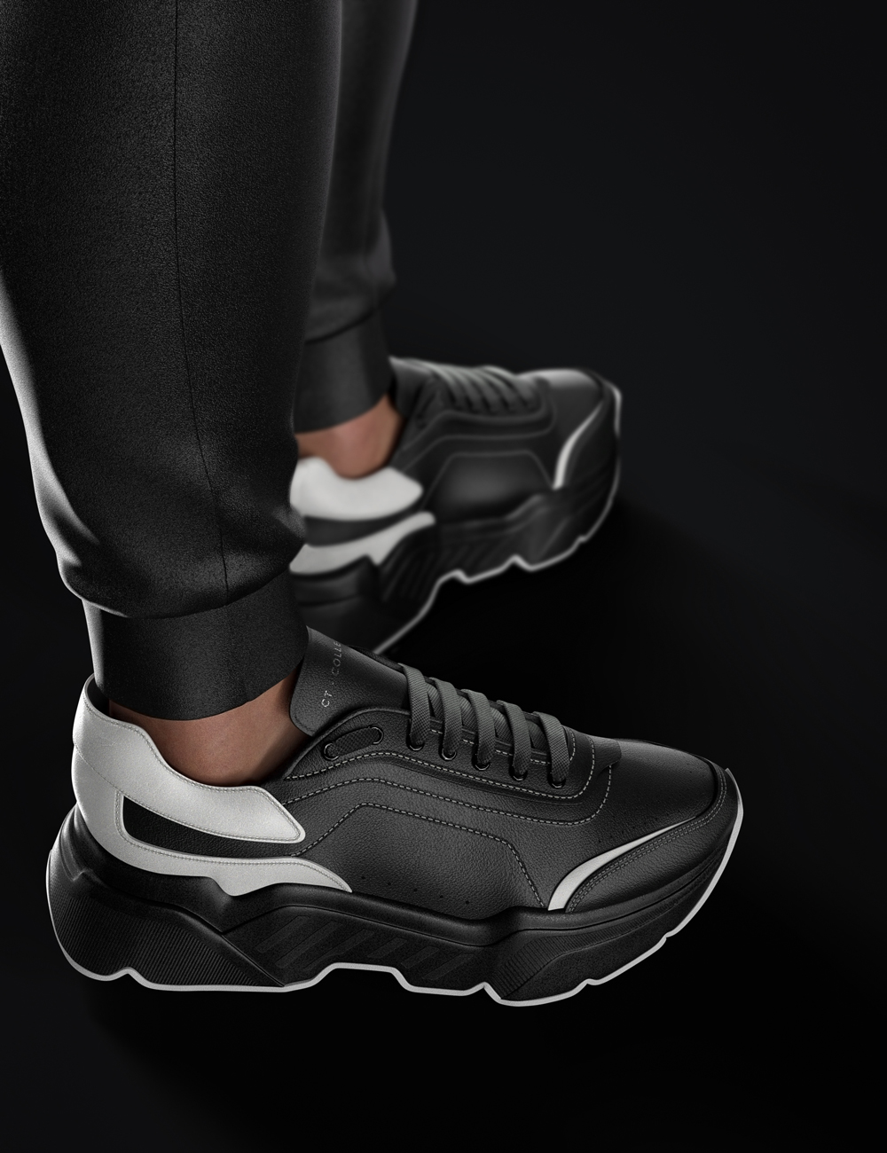 AJC College Times Sneakers for Genesis 8 and 8.1 Males by: adeilsonjc, 3D Models by Daz 3D