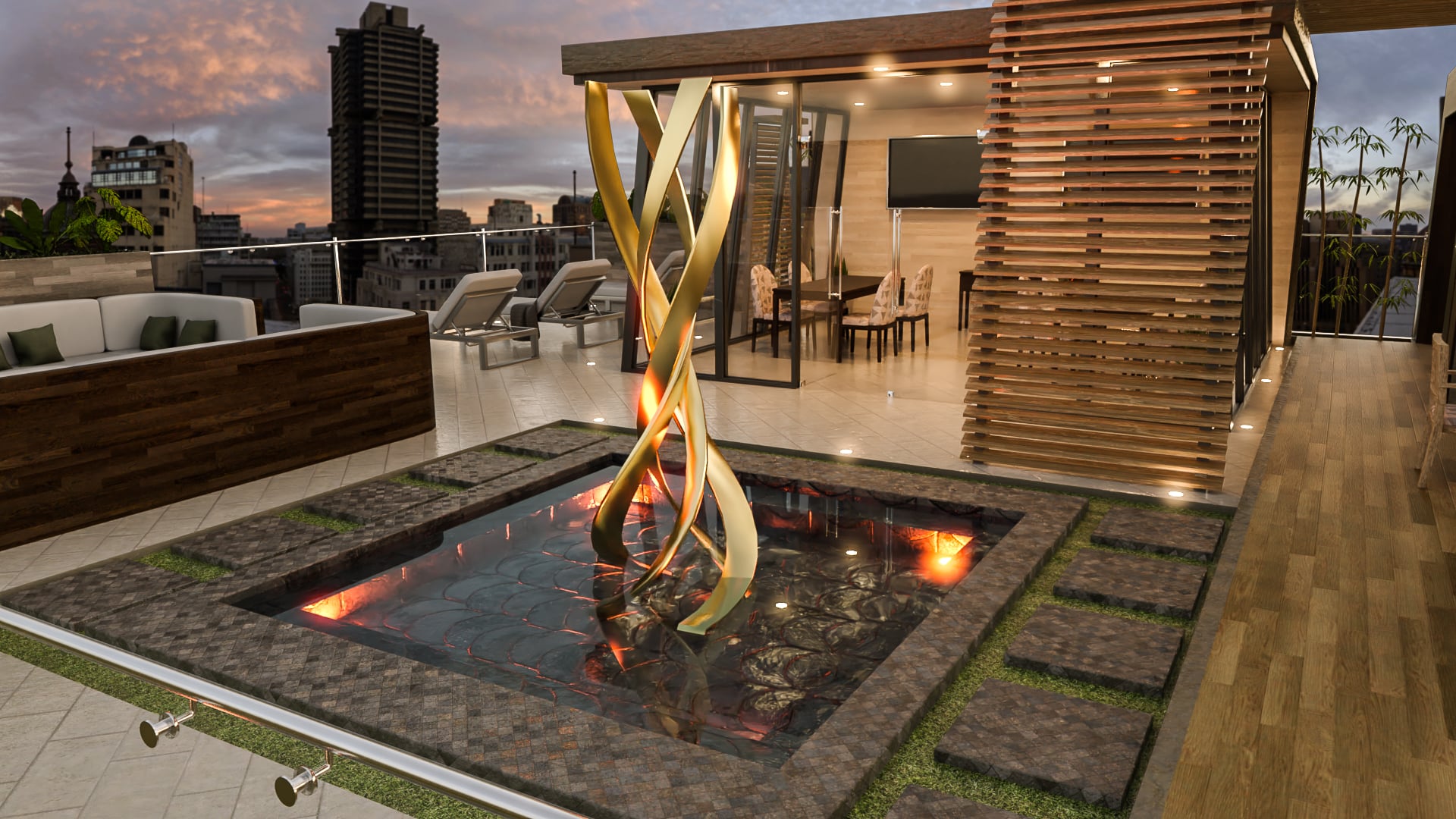 One Outdoor Lounge Daz 3D