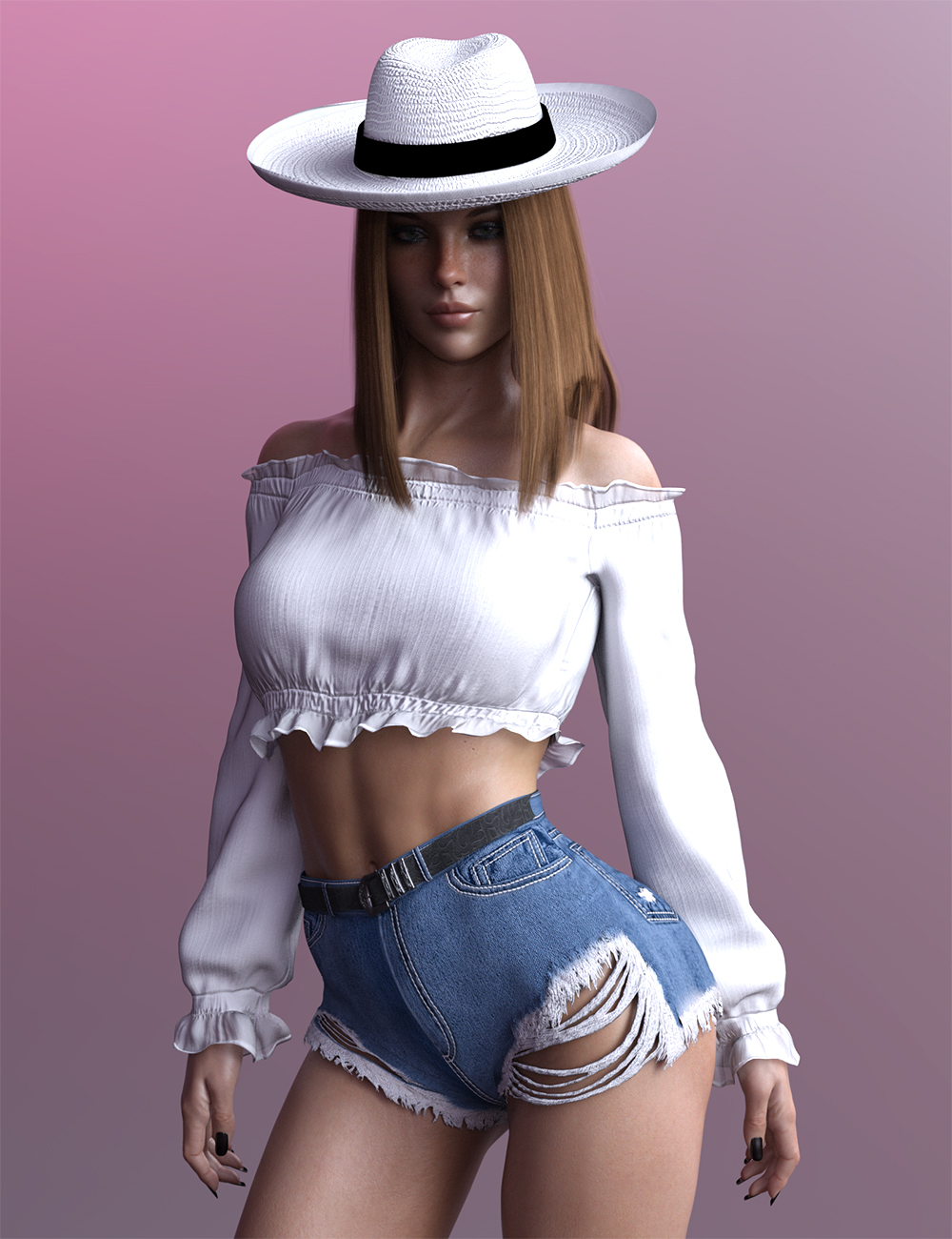 X-Fashion Foxy Lady Outfit for Genesis 8 and 8.1 Females by: xtrart-3d, 3D Models by Daz 3D