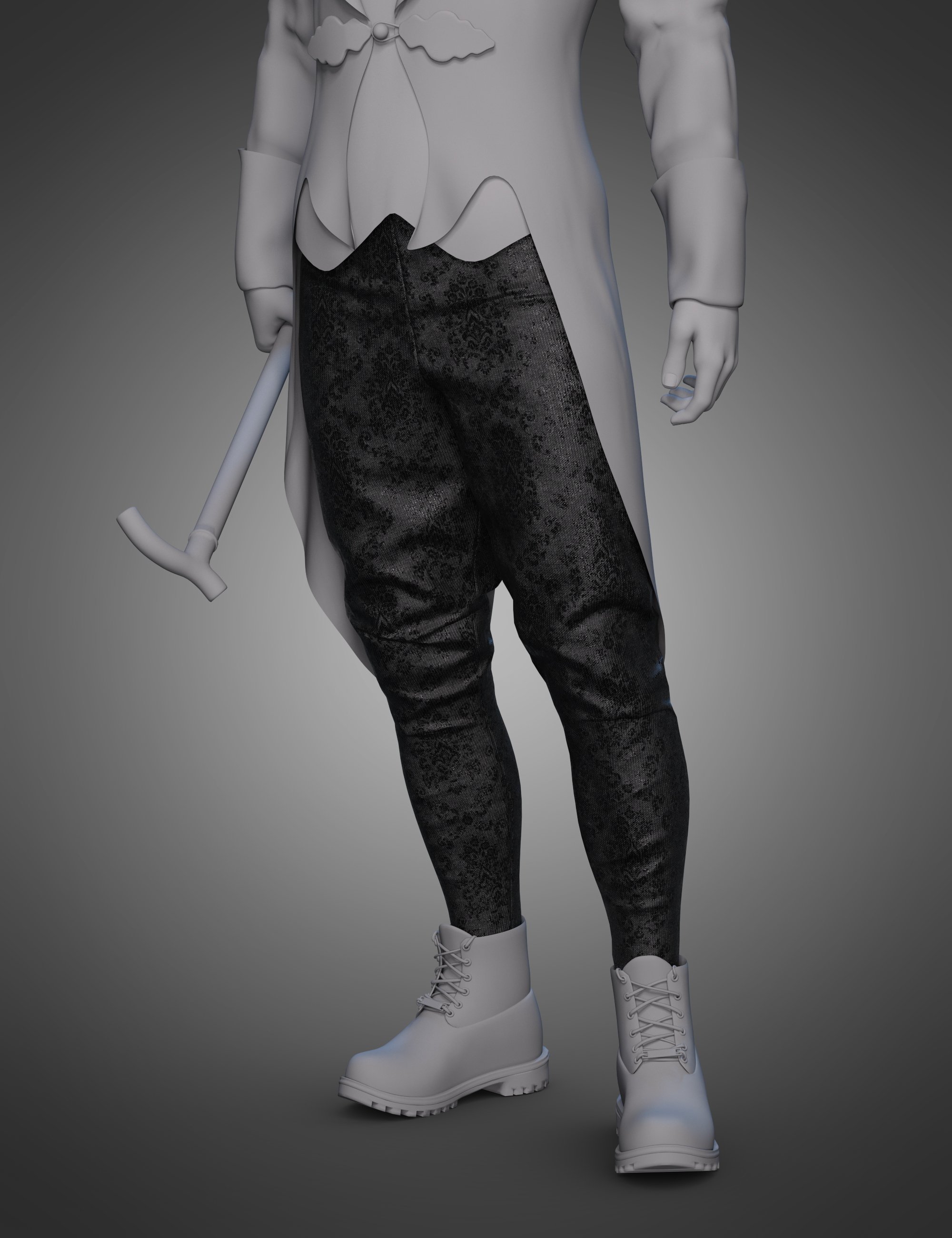 Victorian Vampire Pants for Genesis 8 and 8.1 Males
