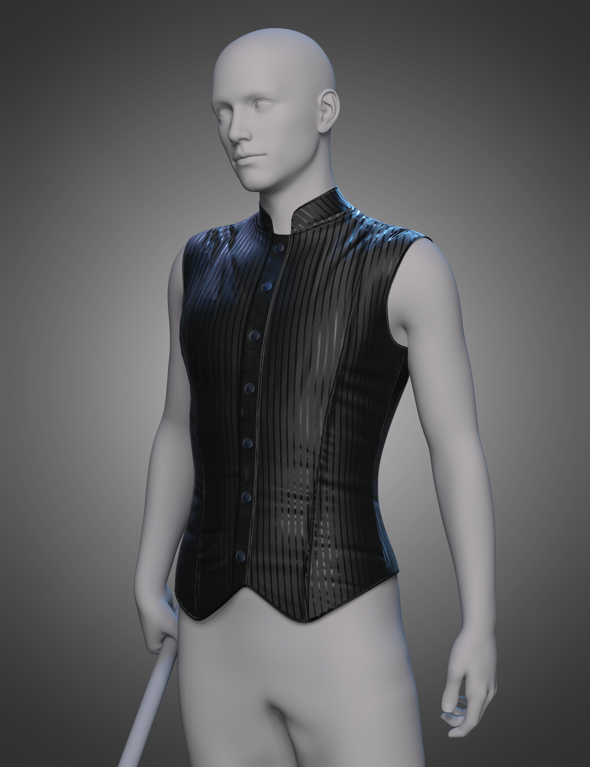 Victorian Vampire Top for Genesis 8 and 8.1 Males