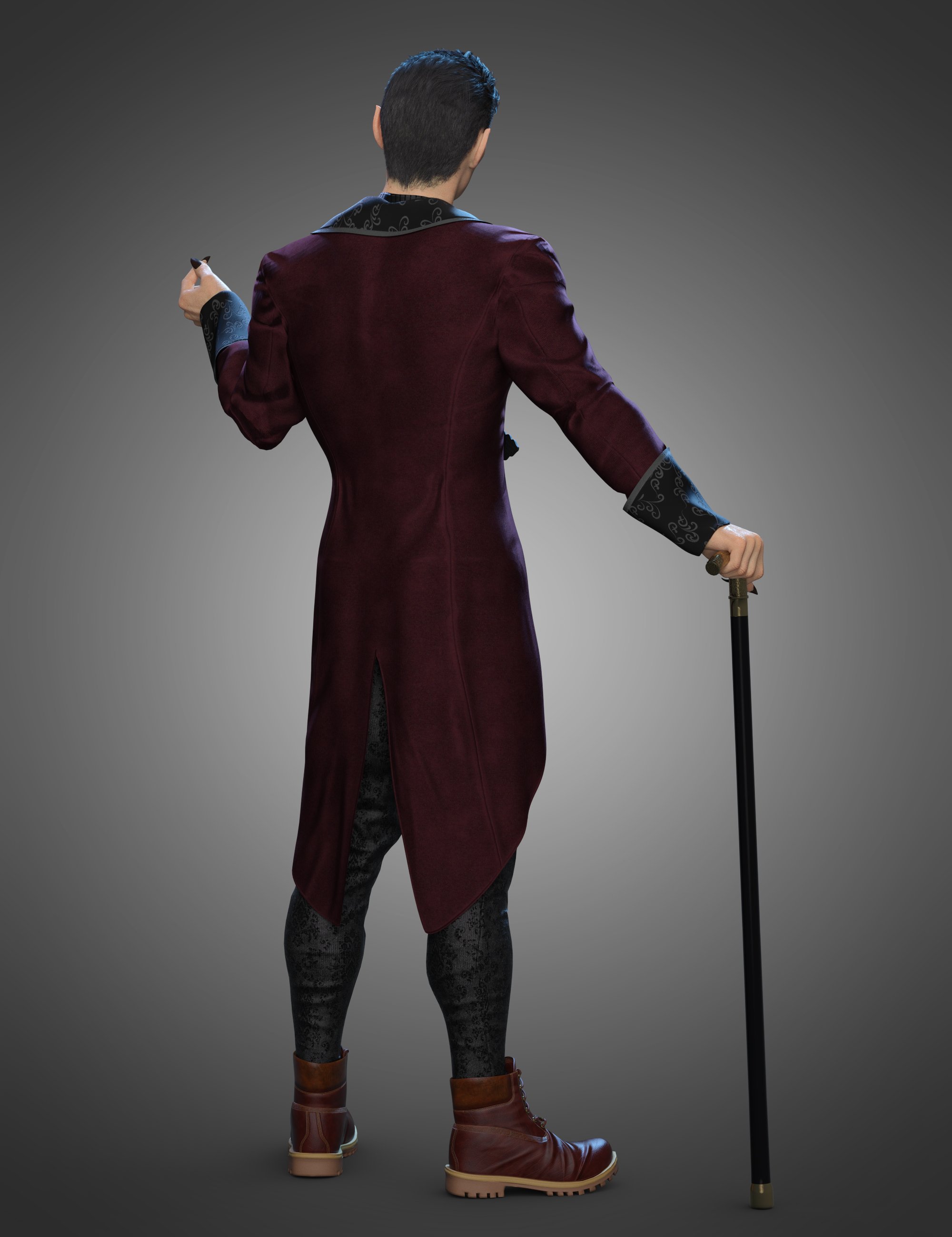 DForce Victorian Vampire Outfit For Genesis 8 And 8.1 Males | Daz 3D