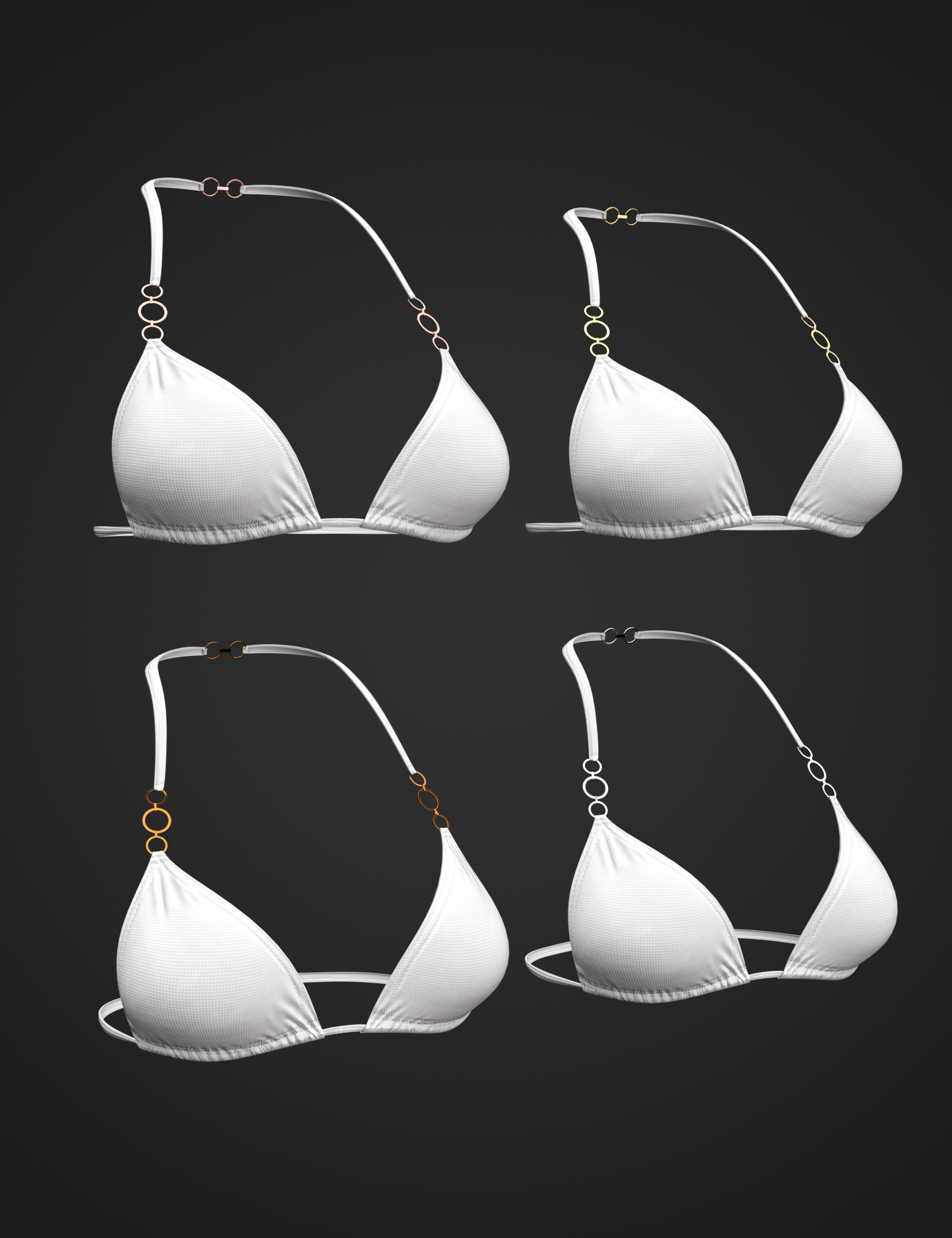 X Fashion Rings Bikini Top for Genesis 8 and 8.1 Females by: xtrart-3d, 3D Models by Daz 3D