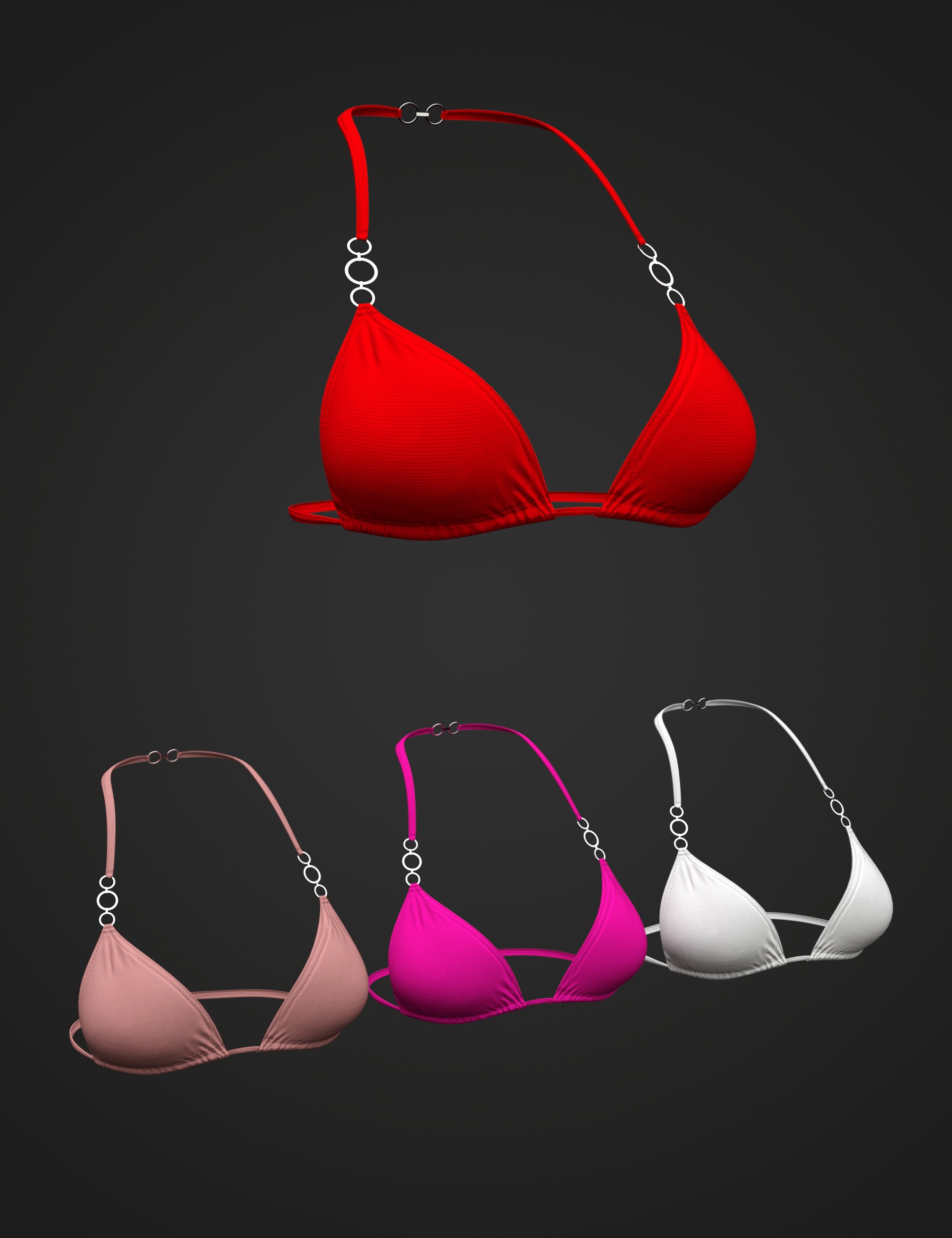 X Fashion Rings Bikini Top for Genesis 8 and 8.1 Females X Fashion Rings Bikini Top for Genesis 8 and 8.1 Females by: xtrart-3d, 3D Models by Daz 3D