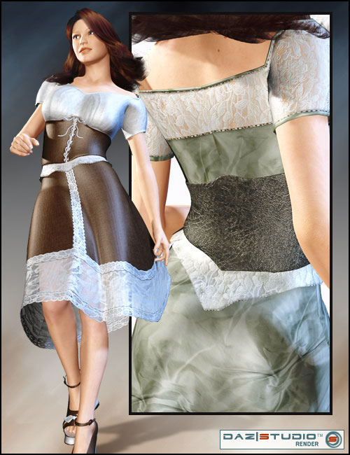 Corset Dress Unimesh Fits Corset Dress Unimesh Fits by: Barbara Brundon, 3D Models by Daz 3D