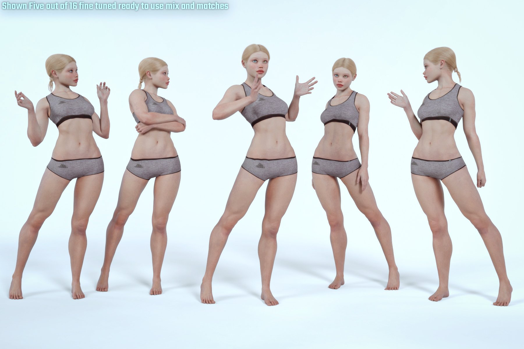 Charming Standing Poses for Genesis 8 and 8.1 Females by: Aeon Soul, 3D Models by Daz 3D