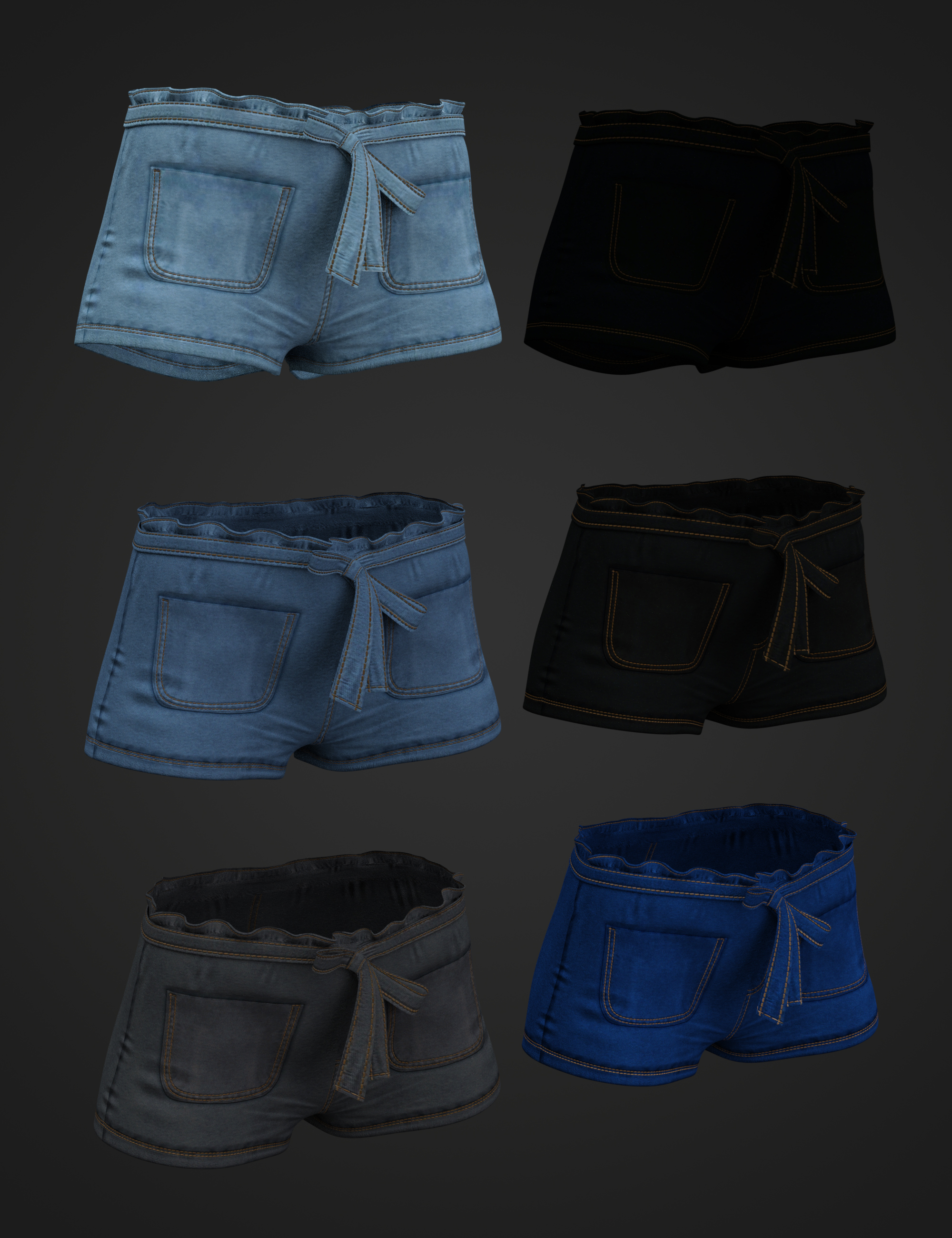 X Fashion Soft and Casual Shorts for Genesis 8 and 8.1 Females by: xtrart-3d, 3D Models by Daz 3D