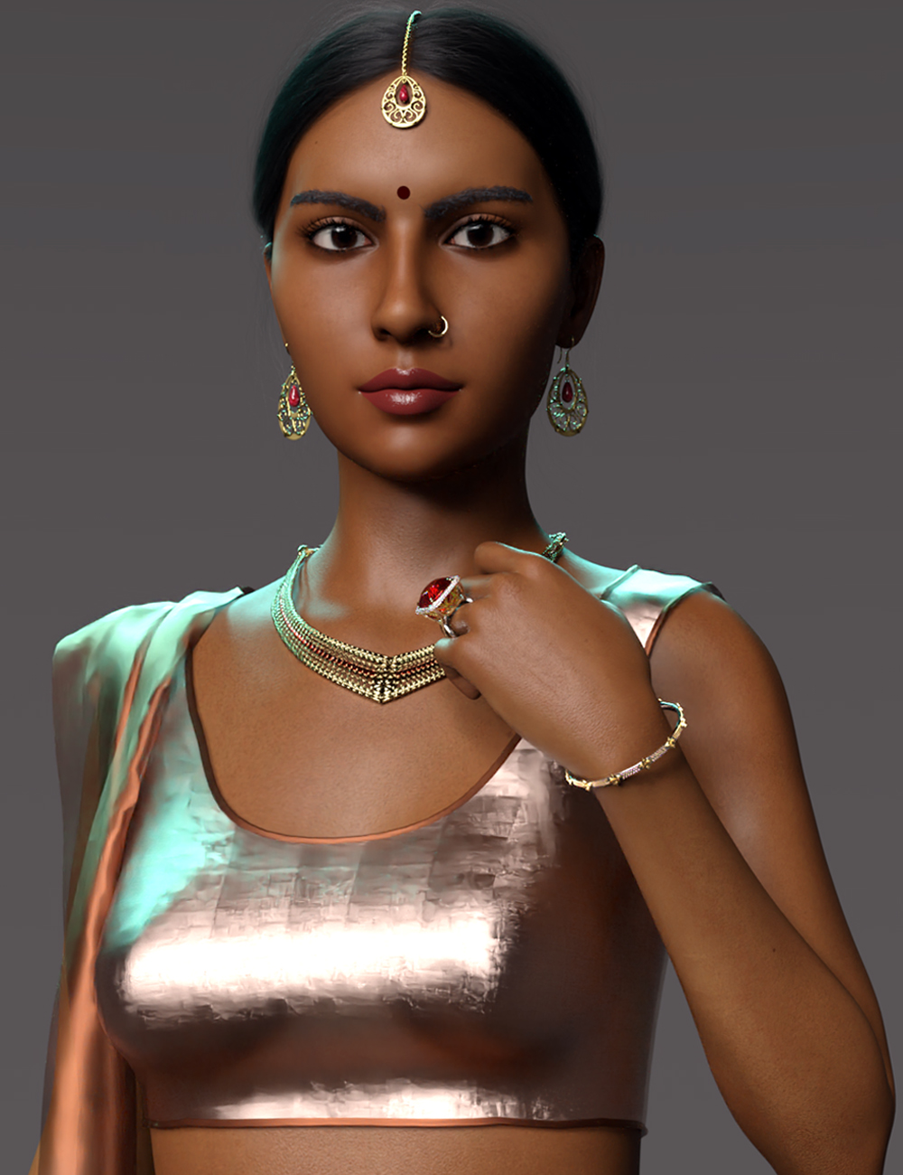 Ayushi for Genesis 8 and 8.1 Female by: ZaapZone, 3D Models by Daz 3D
