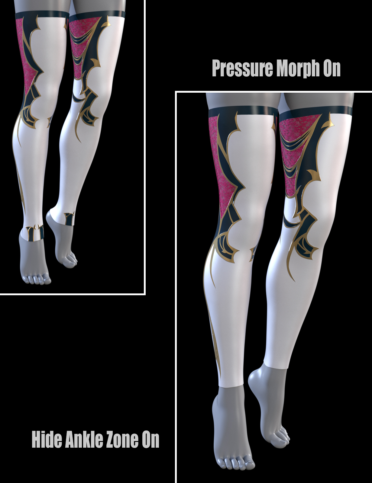 ZK Elpis Mage Armor Boots and Stockings for Genesis 8 and 8.1 Females by: ZKuro, 3D Models by Daz 3D