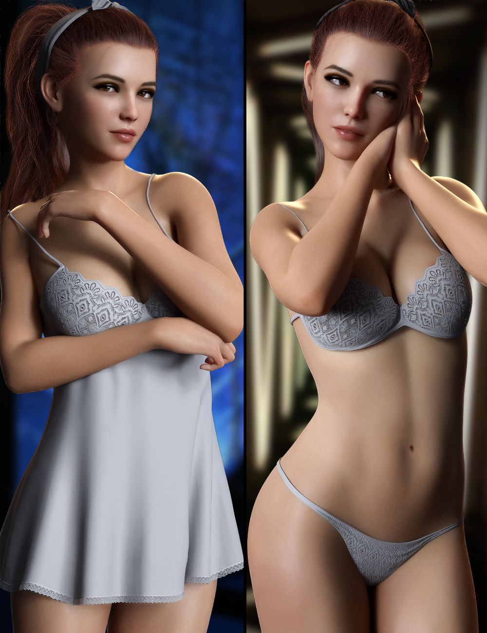 dForce Emotion Lingerie Set for Genesis 8 and 8.1 by: MytilusProShot, 3D Models by Daz 3D