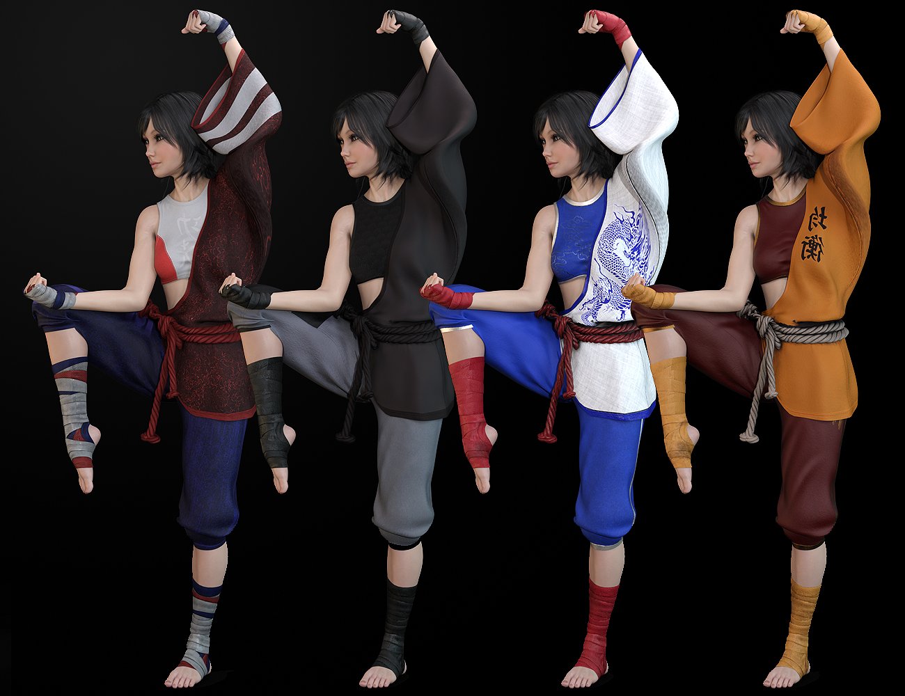 KungFu Fury Textures Add-on KungFu Fury Textures Add-on by: Val3dartbiuzpharb, 3D Models by Daz 3D