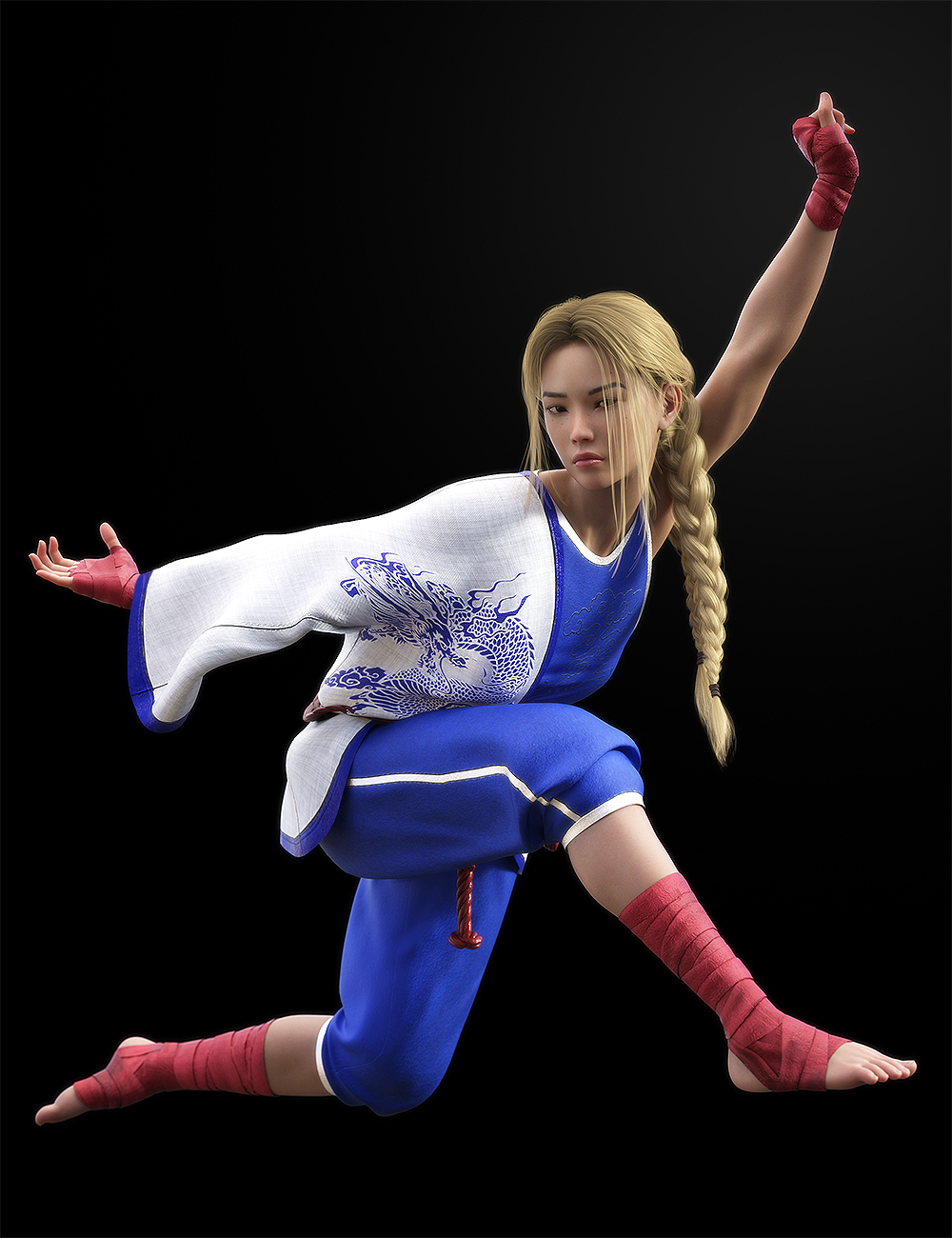 KungFu Fury Textures Add-on by: Val3dartbiuzpharb, 3D Models by Daz 3D