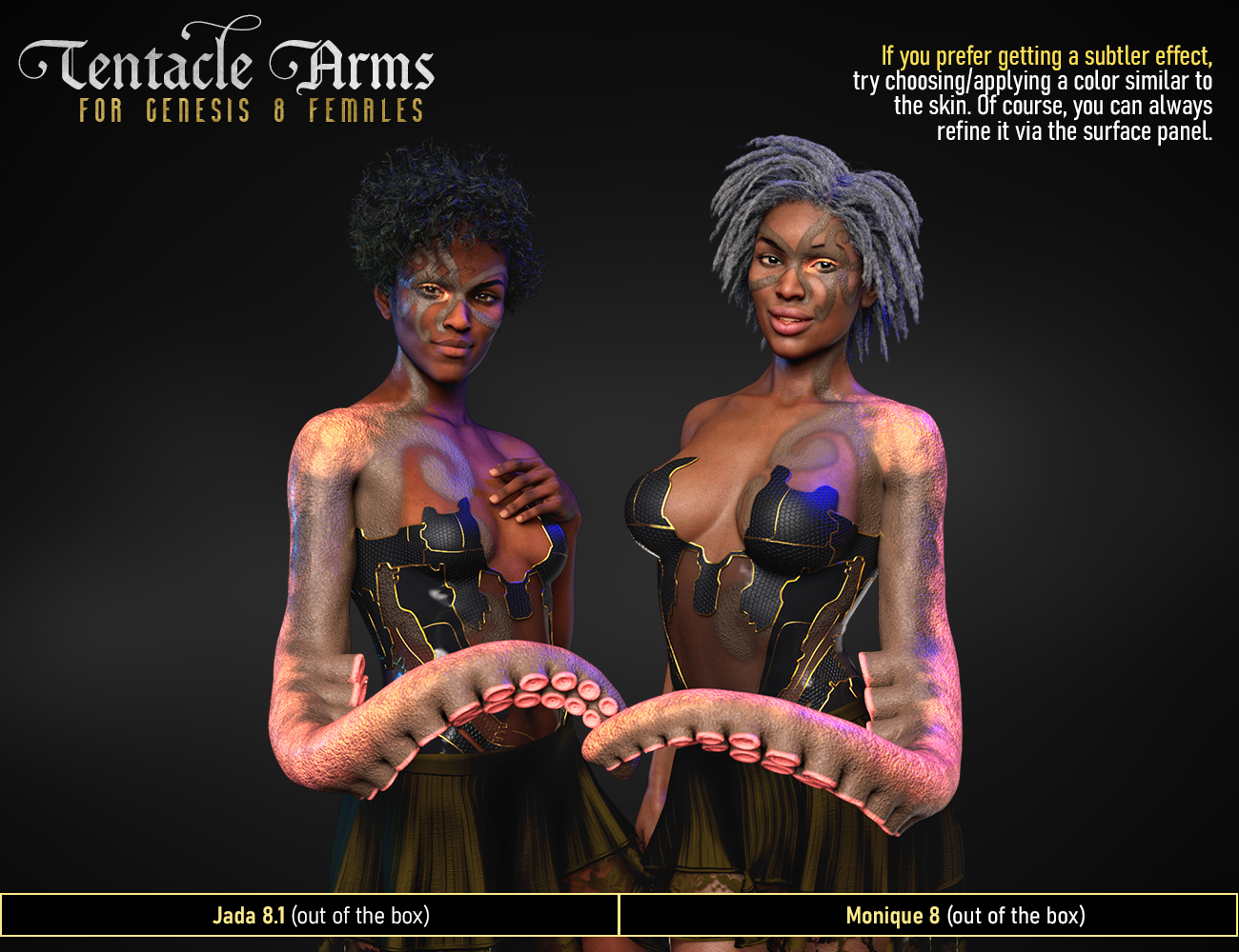 FPE Tentacle Arms for Genesis 8 and 8.1 Females FPE Tentacle Arms for Genesis 8 and 8.1 Females by: FenixPhoenixEsid, 3D Models by Daz 3D