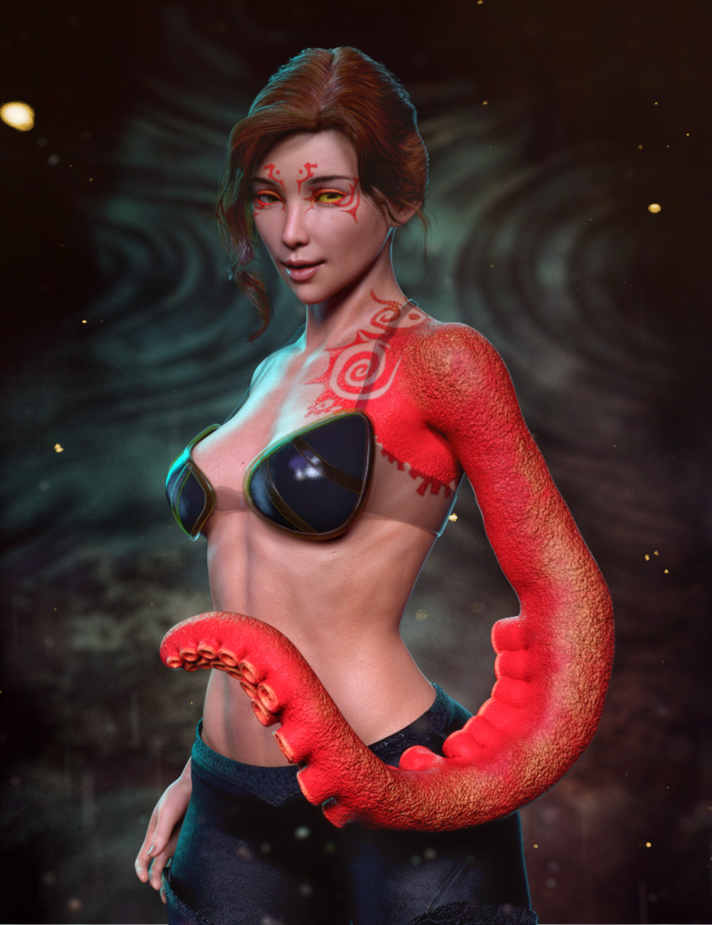 FPE Tentacle Arms Add-On for Genesis 8 and 8.1 Females