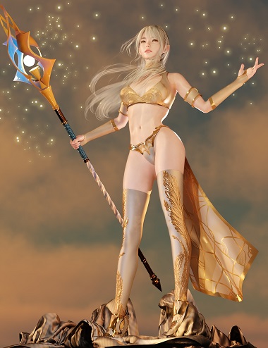 ZK Elpis Mage Armor Textures by: ZKuro, 3D Models by Daz 3D