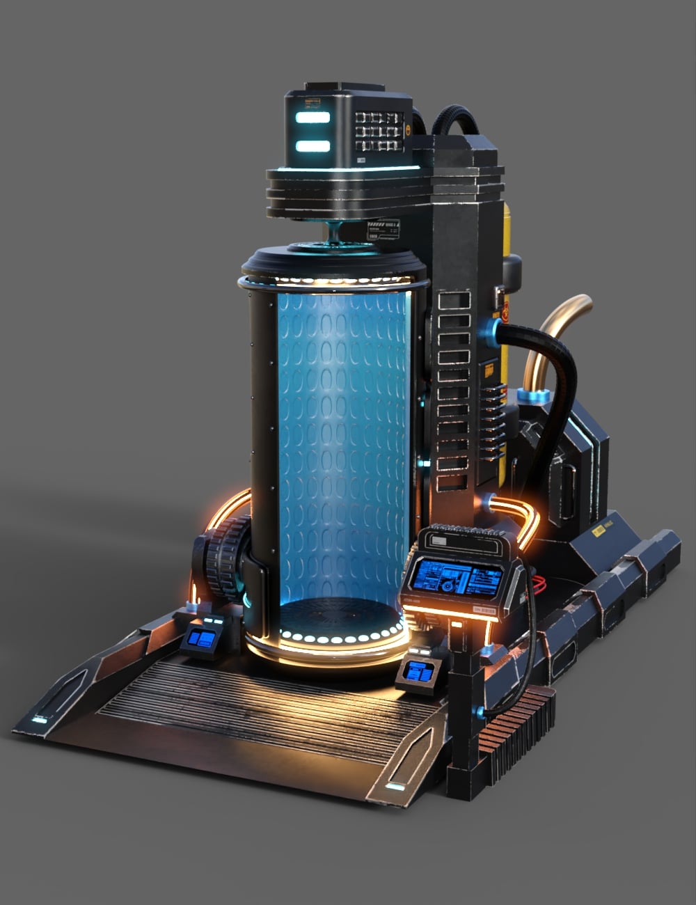 SciFi Cryogenic Chamber Daz 3D