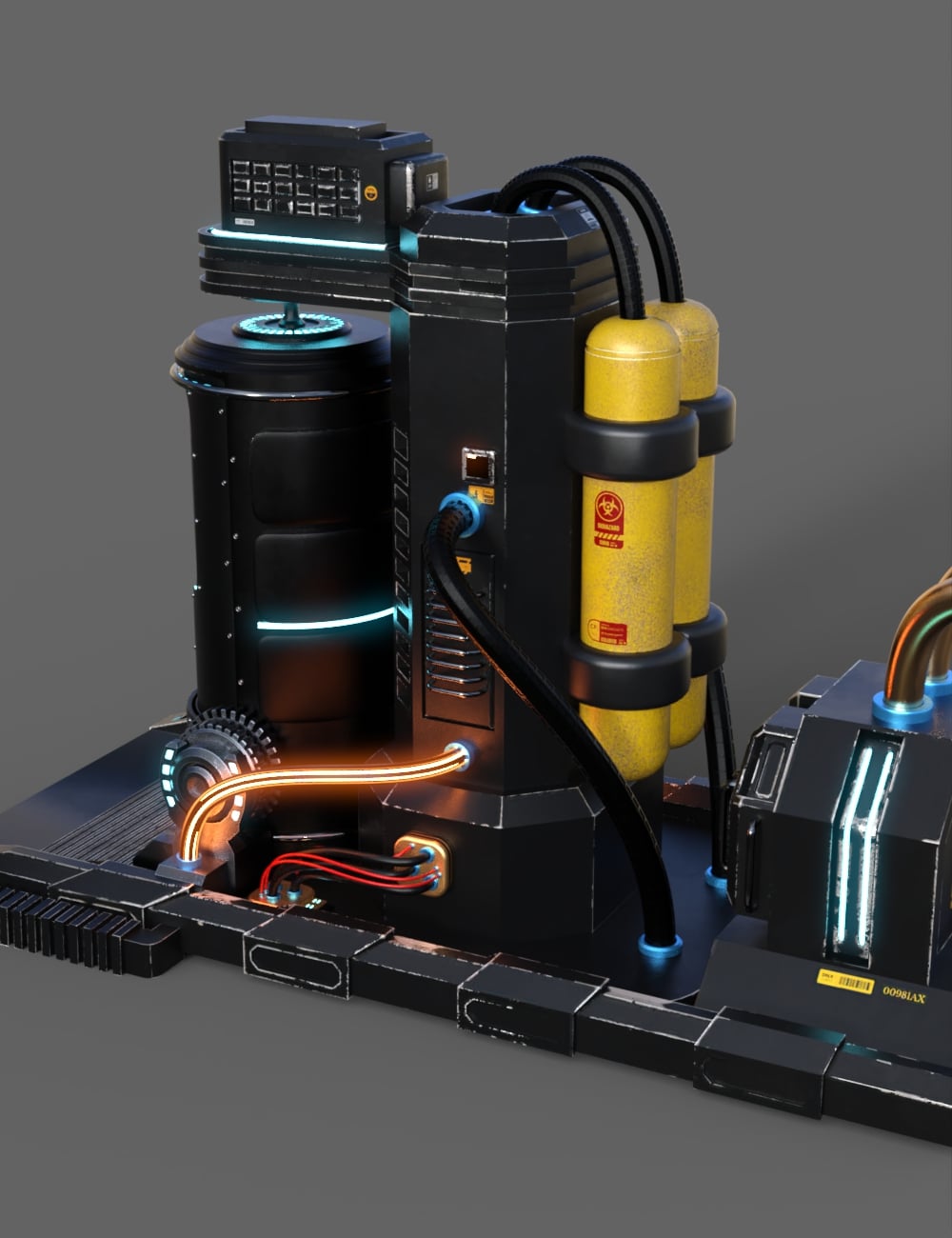 SciFi Cryogenic Chamber Daz 3D