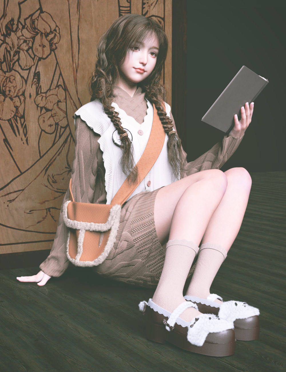 dForce Beauty Suit for Genesis 8 Females by: Ergou, 3D Models by Daz 3D