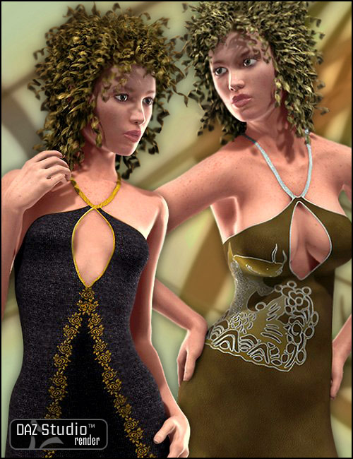 Midnight Dress Unimesh Fits by: Barbara BrundonSilencer, 3D Models by Daz 3D
