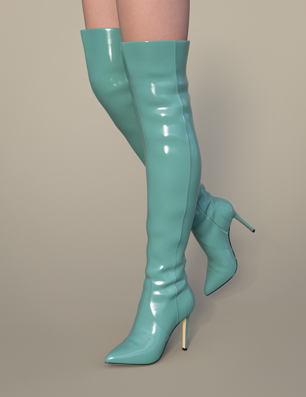 High Boots 6 for Genesis 8 and 8.1 Females by: dx30, 3D Models by Daz 3D