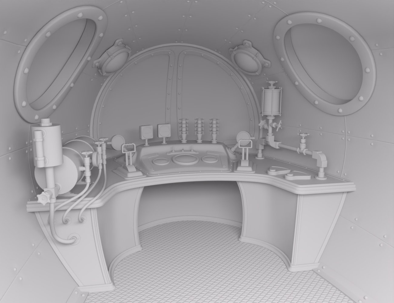Steampunk Submarine SeaMaid Steampunk Submarine SeaMaid by: colorcat, 3D Models by Daz 3D
