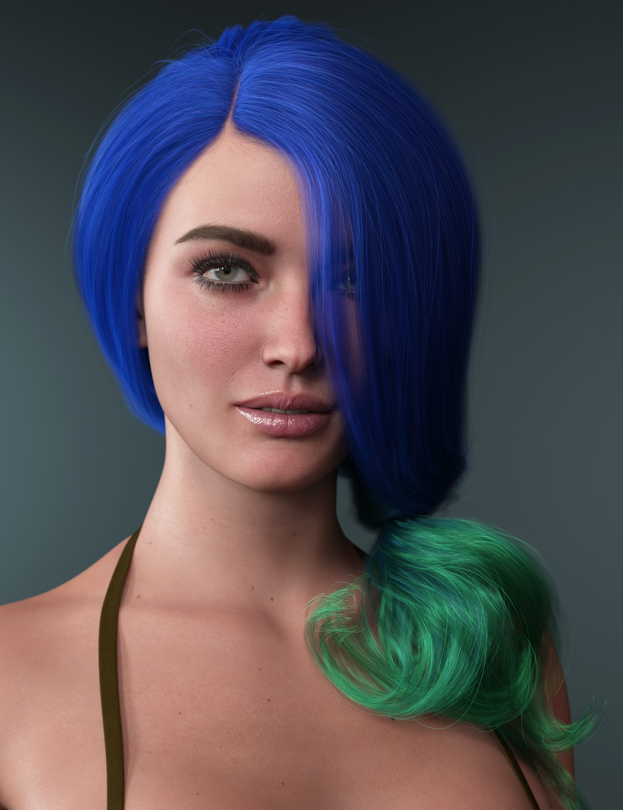 Romantic Side Tail Hair Texture Expansion by: outoftouch, 3D Models by Daz 3D