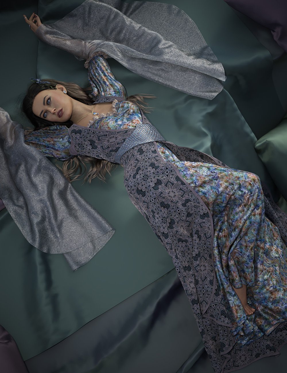 dForce Ottoman Fantasy for Genesis 3 and 8 Females dForce Ottoman Fantasy for Genesis 3 and 8 Females by: Sshodan, 3D Models by Daz 3D